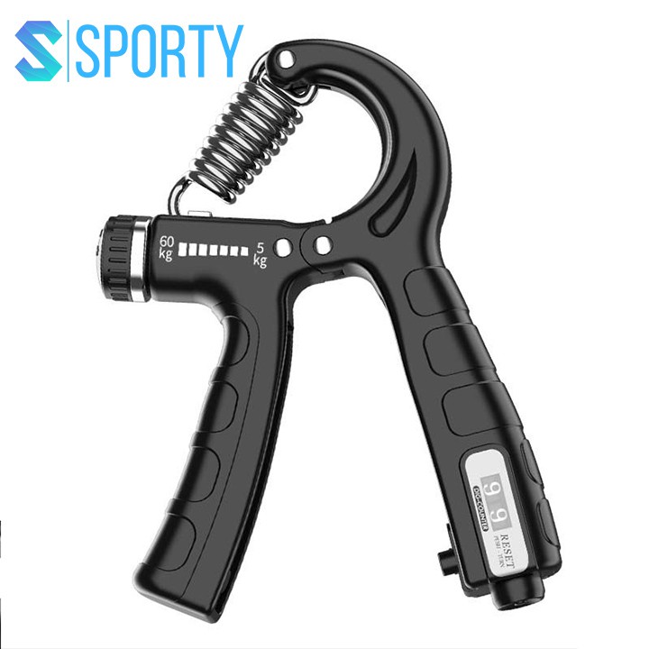 Ảnh Bóp tập cơ tay YGW26 đếm số có hộp, điều chỉnh kháng cự (10-60kg) tích hợp lò xo thép không rỉ 1