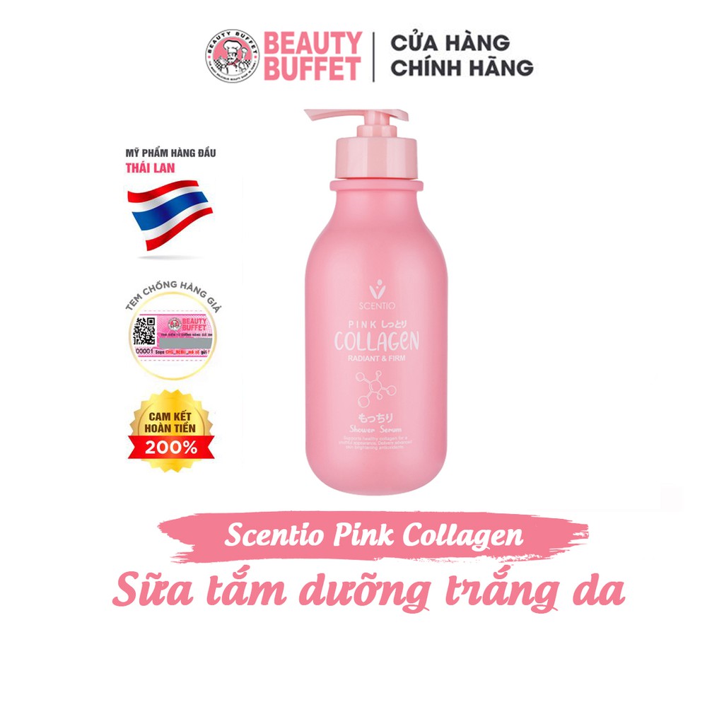 Ảnh Sữa tắm dưỡng sáng và săn chắc da Scentio Pink Collagen Radiant & Firm Shower Serum 350ml 1
