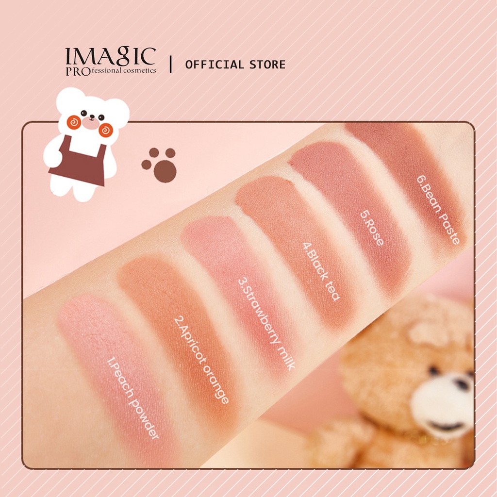 Ảnh Bảng má hồng IMAGIC 6 màu tạo khối tự nhiên không thấm nước 142g 4