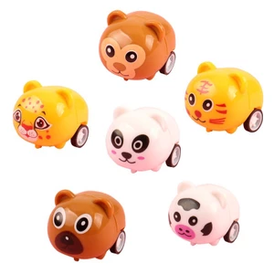 Set 2 con vật mini chạy đà - thú chạy cót mini cho bé