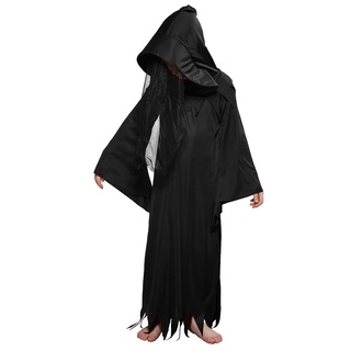 Trang phục của một hồn ma kinh dị Nhân vật đóng vai thần chết cho trẻ em trưởng thành Halloween