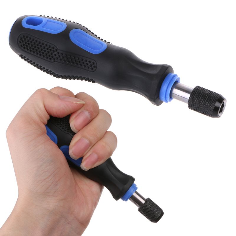 Tay cầm tuốc nơ vít 1/ 4 inch 6.35mm bằng cao su mềm chống trượt đa năng tiện lợi