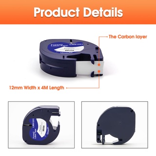Cuộn Băng Keo Dymo LetraTag 100H Refill [Hàng Có Sẵn] Tương Thích Dymo LetraTag Label Dto Letra 120H 12X4410