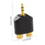 Charmantcc1 Di Động Mạ Vàng 3 5 Mm Stereo Cắm Sang 2RCA Đỏ + Trắng Nữ Kết Nối Adapter Cho Tivi Điện Thoại Notebook Bàn Làm Việc