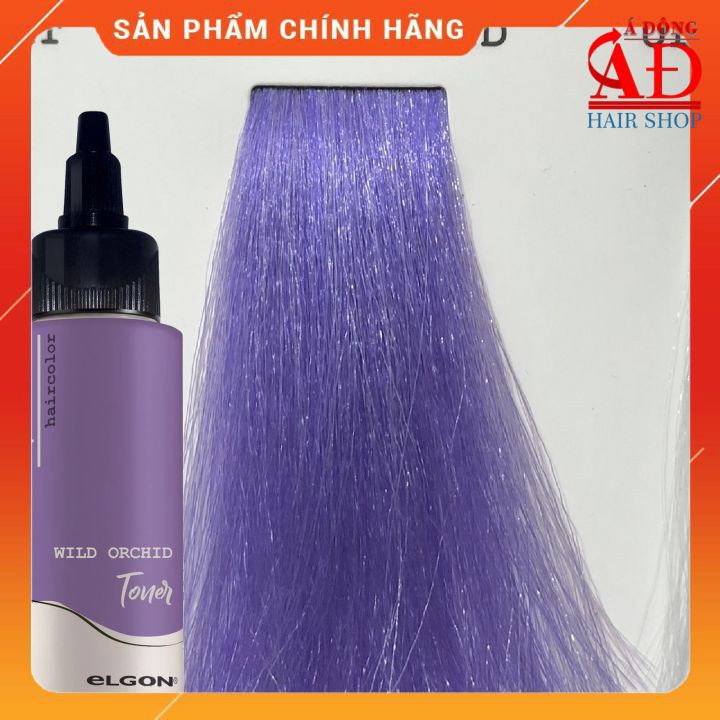 [+Tặng mũ trùm] Thuốc nhuộm tóc Elgon I-light Màu tím nhạt Wild Orchid Pastel nhuộm trên nền level 9 100ml