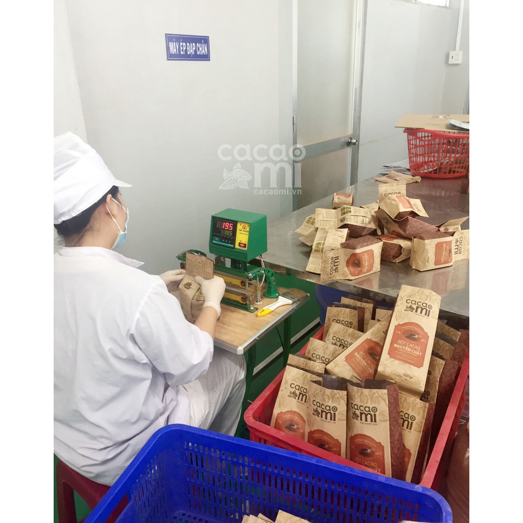 Ảnh Bột ca cao nguyên chất không đường Cacao Mi Premium gu đậm làm bánh pha thức uống socola trà sữa 1kg 3