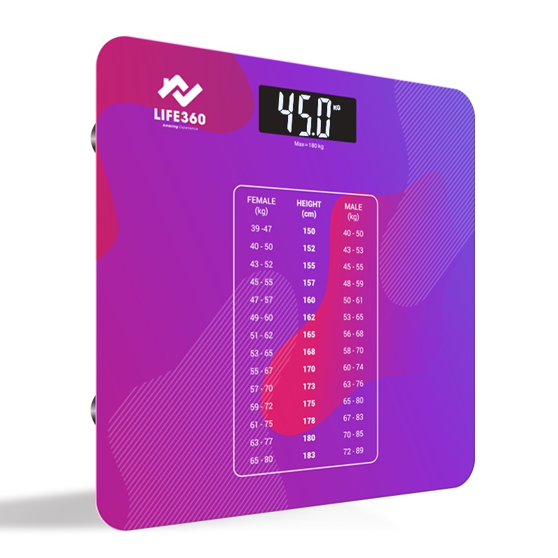 Ảnh Cân Điện Tử Sức Khỏe Life360 AR-S18A - Cân Điện Tử Thông Minh- Hàng Chính Hãng 3
