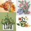 LAKAM 3 / 5 / 7 / 10mm Giấy Quilling Nhiều Màu Sắc DIY Decro Origami Tool