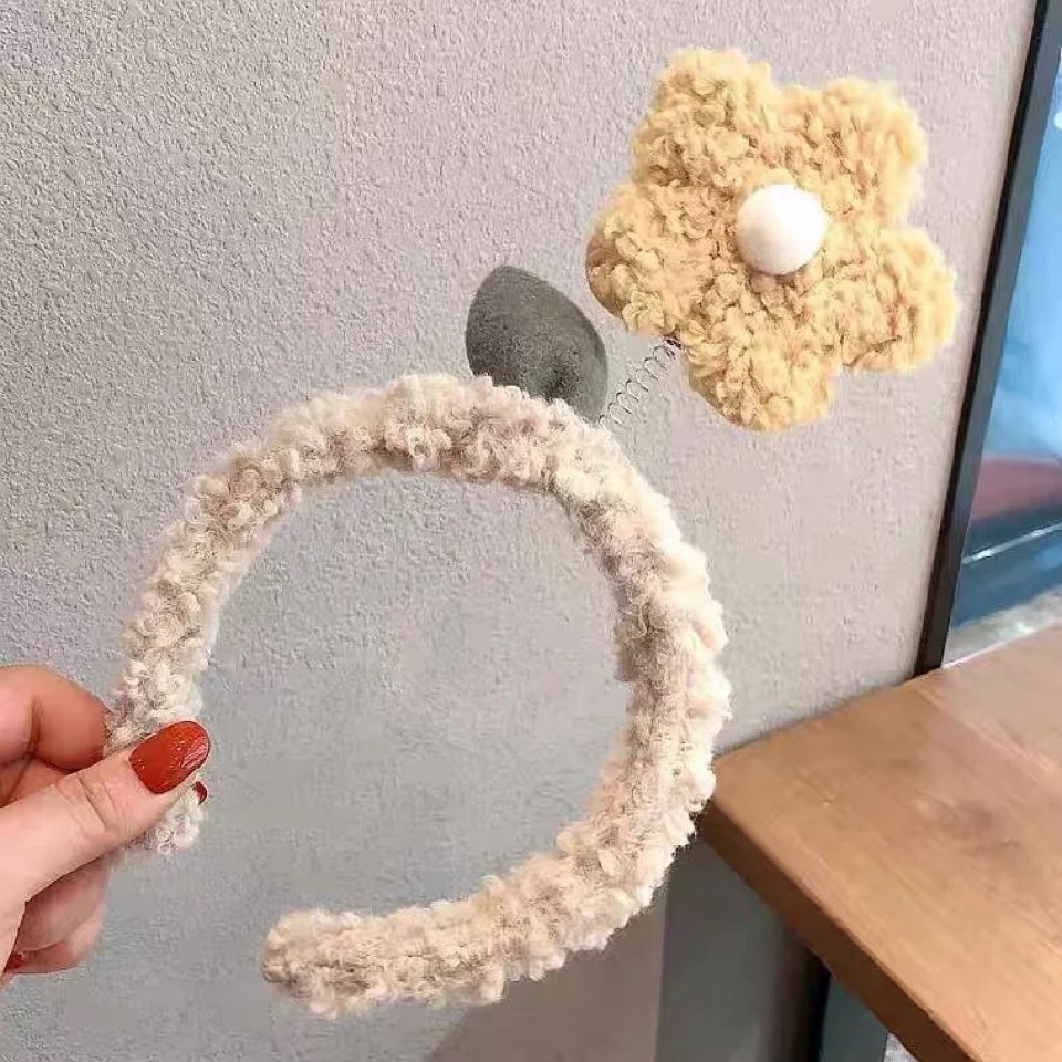 Bờm tóc cute Hàn Quốc hình bông hoa lò xo dễ thương