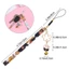 TOPTOOLCX Chuông Mèo May Mắn Sakura Dây Điện Thoại Mèo May Mắn Phong Cách Nhật Bản Hoa Anh Đào Phụ Kiện Thời Trang Dễ Thương Chống Mất Dây Buộc