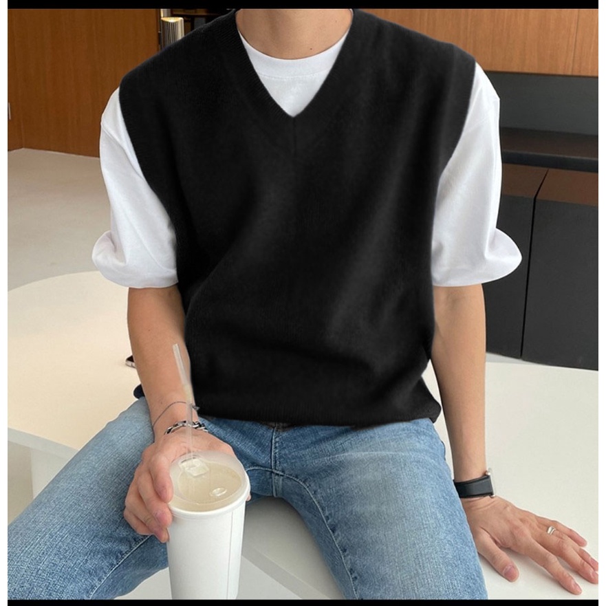 Áo thun Tanktop GILE Sọc len Basic ICVCVNI Unisex