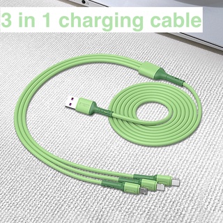 Cáp Sạc Nhanh 3 Trong 1 Type C Micro Usb Dài 120Cm Cho iPhone 13 14max