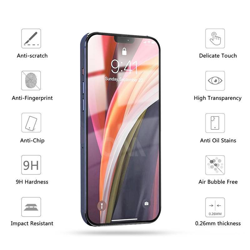 Kính Cường Lực Cao Cấp Bảo Vệ Toàn Diện Cho iPhone 11 12 Pro Max Mini Bảo Vệ Màn Hình Cho iPhone 7 8 Plus X XS Max XR SE 2020