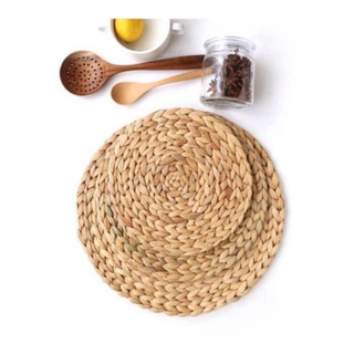 Thảm Lót Lục Bình Tròn Vintage Decor Từ 10cm Đến 40cm - Dùng Lót Bàn Ăn - Lót Ly - Lót Nồi - Trang Trí - Chụp Ảnh SP