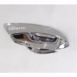 Ốp tay nắm, hõm cửa xe Kia Cerato đời 2019 - 2024 - Mạ Crom cao cấp
