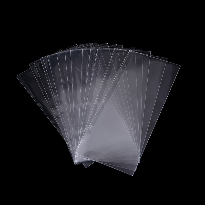 Bộ 100 túi nhựa trong suốt bảo vệ tiền giấy 8.5x17.5cm