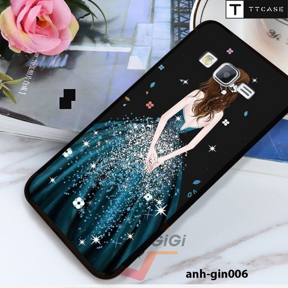 Miếng dán skin cho các dòng Samsung J2 prime, J3 2016, J5 2015, J7 2015, J1 2016 in hình phía sau một cô gái cực đẹp