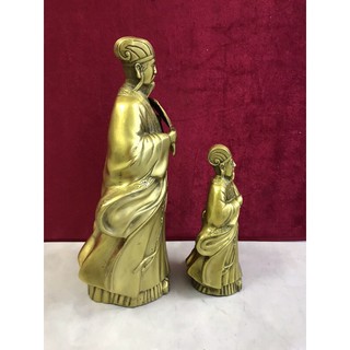 Tượng Khổng Minh Gia Cát Lượng cao 26cm bằng đồng vật phẩm phong thuỷ trưng bày trang trí bàn làm việc