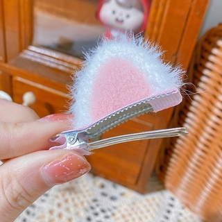 Kẹp Tóc Hình Tai Mèo Hoạt Hình Đáng Yêu Bằng Hợp Kim Không Trượt Cho Nữ