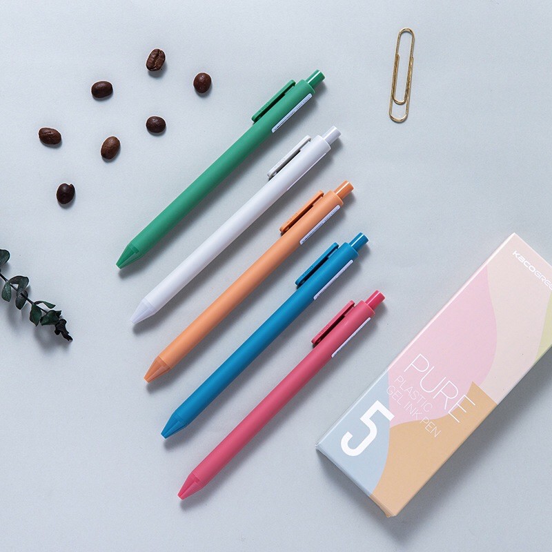 Set Bút gel Kaco green Pure Plastic Gel Ink Pen Morandi Shopee Việt Nam