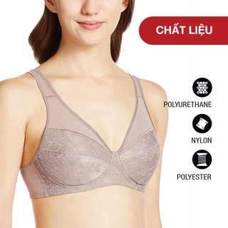 Áo ngực không gọng đệm mỏng, áo lót nữ cao cấp kháng khuẩn siêu nhẹ hàng Nhật Karu Gunze Super Light Bra EB1229H