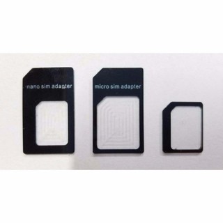 BỘ ADAPTER ÁO SIM ĐA NĂNG 3 cái - dùng cho sim nhỏ - sim vừa - sim to