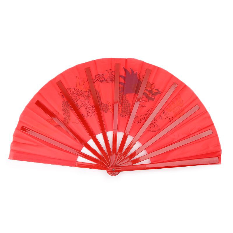 Quạt Xếp Biểu Diễn Võ Thuật Trung Hoa Thái Cực Quyền Tai Chi Kung Fu 33 cm
