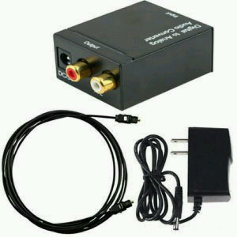 HỘP CHUYỂN ĐỔI OPTICAL SANG AUDIO AV KÈM CÁP QUANG OPTICAL | Shopee ...