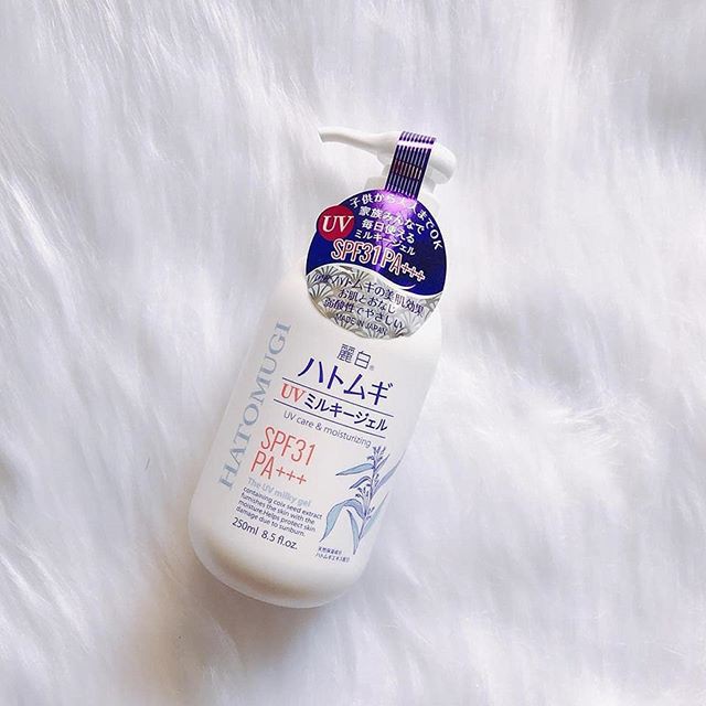 Ảnh Sữa dưỡng thể chống nắng Reihaku Hatomugi hạt ý dĩ 250ml 2