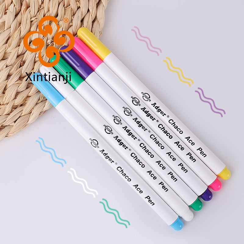 3 Chiếc Biến Mất Có Thể Xóa Được Mực Vải Bút Đánh Dấu Cho DIY Dụng Cụ May Trang Phục Thêu Chữ Thập Màu Đơn Giản Màu Sắc Tươi Sáng Dễ Giặt TJ4407