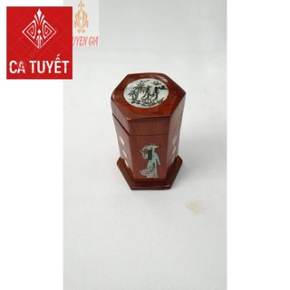 Lọ tăm bằng gỗ áo dài thướt tha