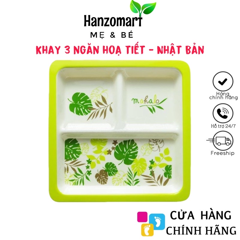 Khay 3 ngăn hoạ tiết Nhật Bản - hanzo2009