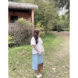 Áo baby cổ vuông tay phồng Ma Vie - Bunny top