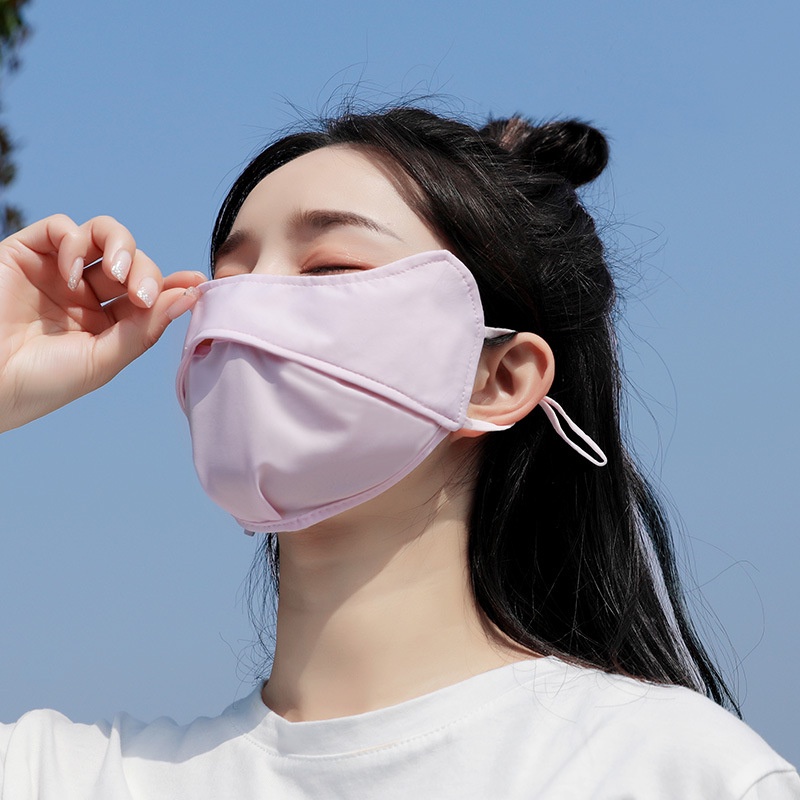 Khẩu trang vải chống tia UV chống nắng UPF 50+ - cho nam và nữ có dây quai điều chỉnh