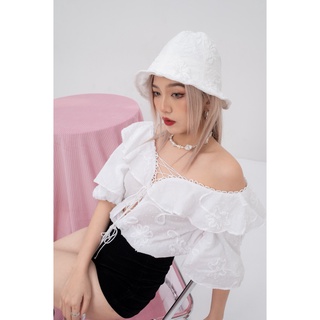 Nón Tai Bèo 6 Mảnh Dây Nơ - Nón Bánh Bèo