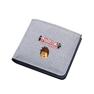 [Hàng Tại Chỗ] Ví Vải canvas In Hình roblox Có Dây Kéo Đựng Tiền Xu / Thẻ Ngân Hàng Cho Bé Trai