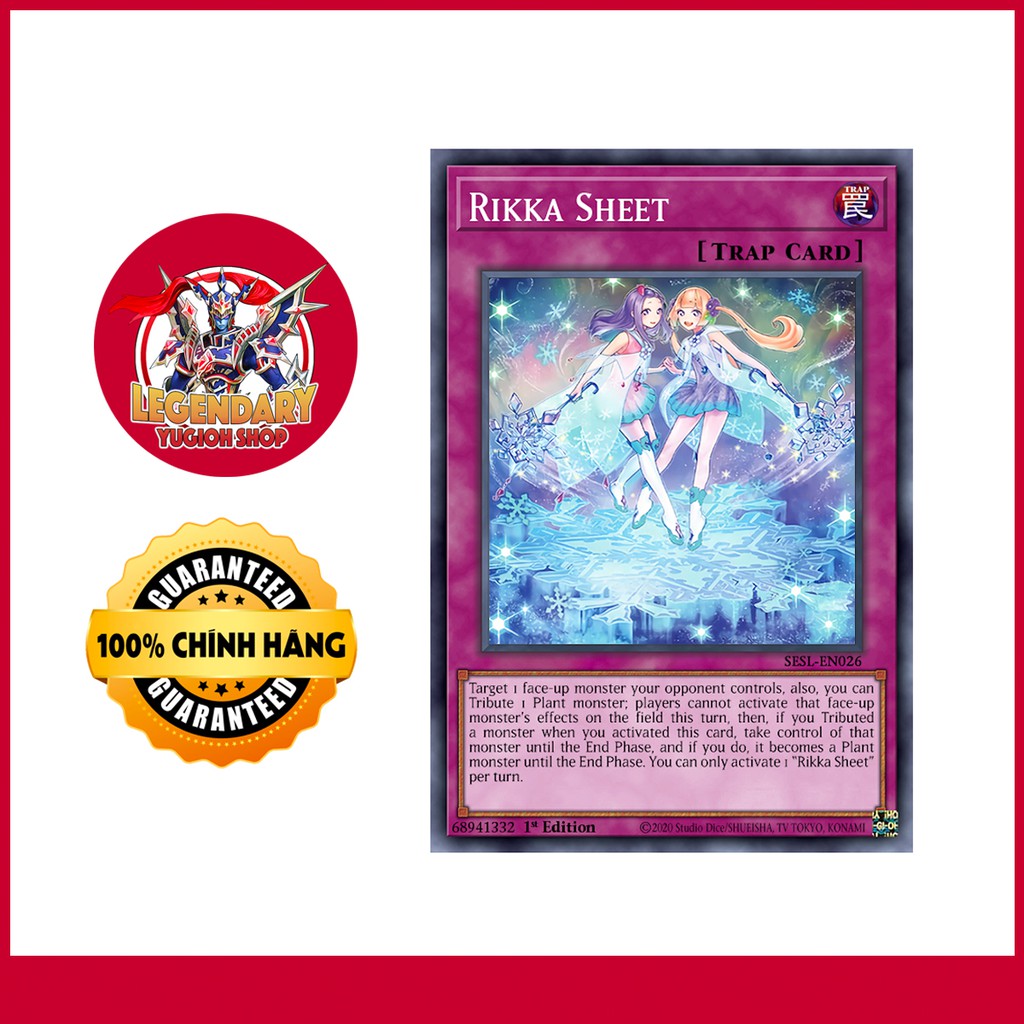 [Thẻ Bài Yugioh Chính Hãng] Rikka Sheet | Shopee Việt Nam