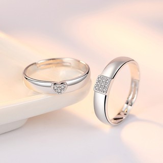 Nhẫn cặp trái tim BHN49