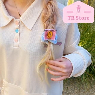 Scrunchies tag gấu cột tóc nhung mịn xinh