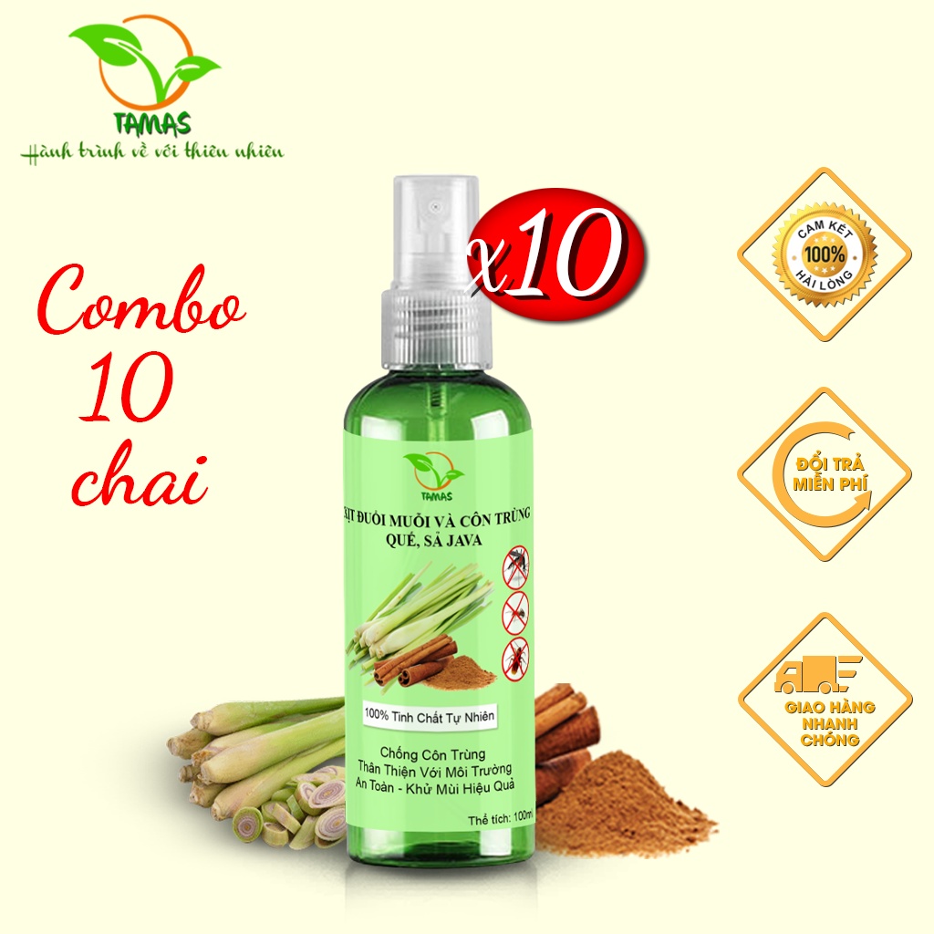 Ảnh Combo 10 Chai Xịt Thơm Phòng Phòng Đuổi Muỗi 100ml 2