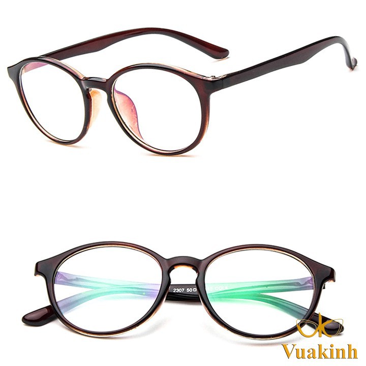 Kính cận gọng tròn nhựa dẻo bền đẹp V322