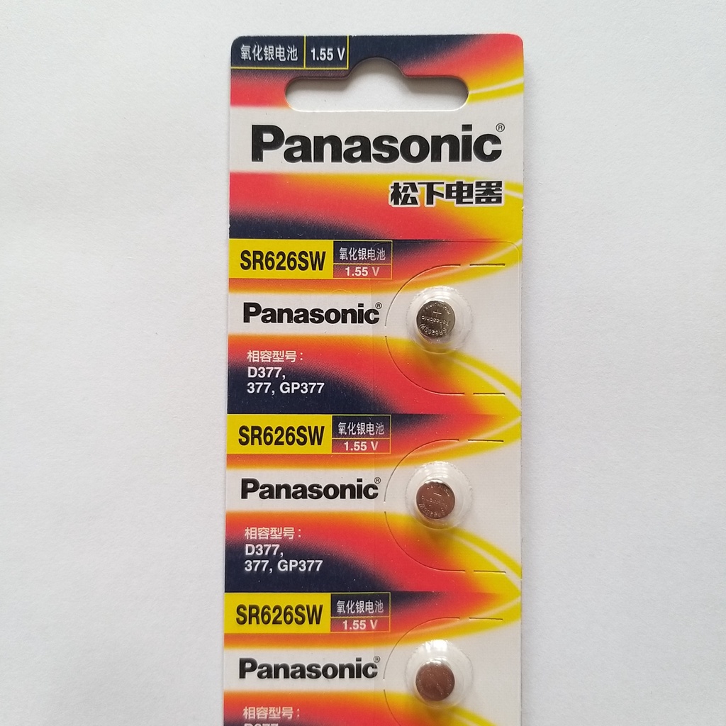 Pin SR626SW 377 626 AG4 Panasonic vỉ 5 viên dùng cho đồng hồ đeo tay ...
