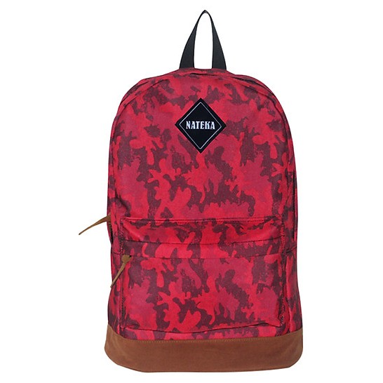 Balo Họa Tiết Rằn Ri Nateka 102 (40 x 26 cm) - Đỏ | Shopee Việt Nam