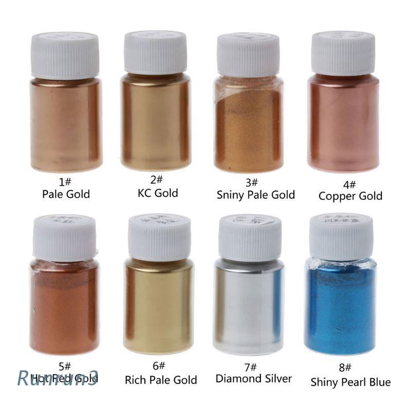 6 Color Metal Tones Mica Pearl Powder Pigment Jewelescent Set