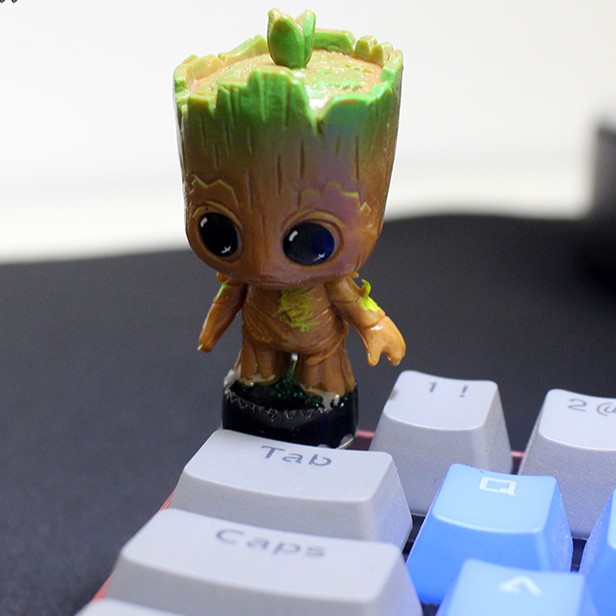 Keycap Lẻ Baby Groot cực cute ( keycap resin độc lạ )( Keycap Artisan ...