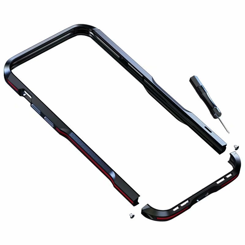 Ốp điện thoại khung kim loại chống sốc cho iPhone 17 Pro MAX 16 15 14 13 12 Pro Ốp lưng nhôm 3D Vỏ bảo vệ giáp chắc chắn