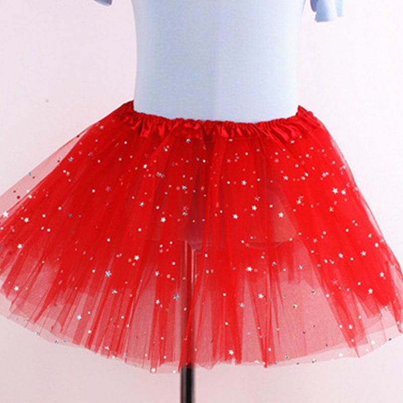 Innlike1 Trẻ Em Trẻ Em Bé Gái Sáng Bóng Kim Sa Lấp Lánh Váy Ba Lê Lưới Co Giãn Váy Tutu Tập Thể Dục Nhảy Múa Váy Công Chúa Pett