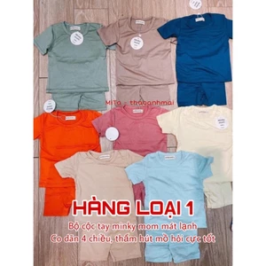Bộ Minky Mom cho bé, cotton thun lạnh SIÊU MÁT - HÀNG LOẠI 1 quần áo trẻ em ngắn tay