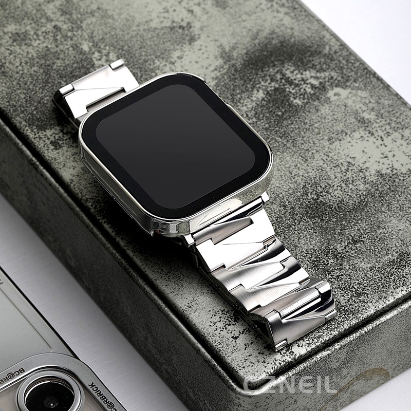 Vỏ bọc chống nước toàn diện tích hợp màng cường lực chống trầy xước cho Apple Watch SE3 S11 SE S10 S9 S8 SE S7 S6 S5 46mm 45mm 44mm 41mm 42mm 40mm Vỏ Iwatch