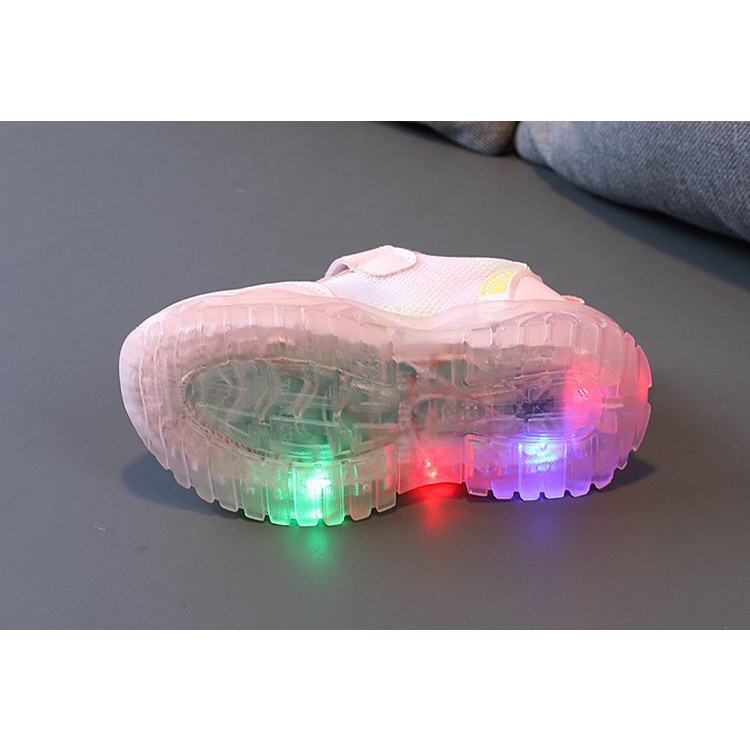 ( thanh lý lỗi đèn ) giày thể thao bé gái giày be gái thay được quai vải êm chân nhẹ êm chân  QCCC full hộp LED101